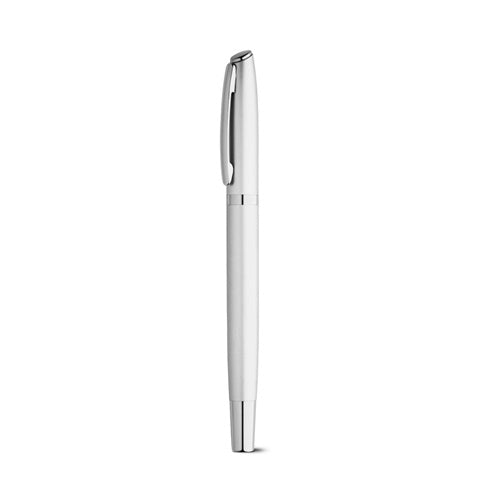 G91778 RE-LANDO-SET. Set penna roller e penna a sfera con corpo in alluminio 100% riciclato