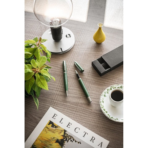 G91778 RE-LANDO-SET. Set penna roller e penna a sfera con corpo in alluminio 100% riciclato