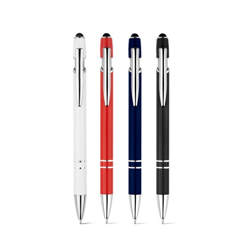 G91799 NEIL. Penna a sfera con corpo in alluminio riciclato (100% rAL) e punta tattile