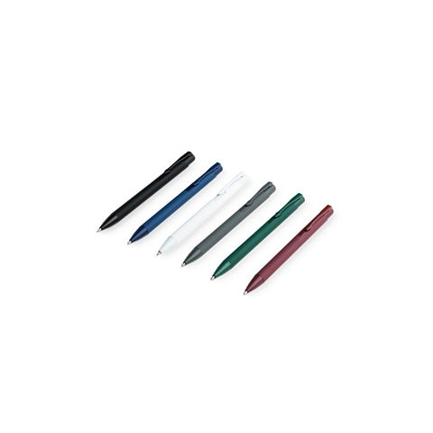 G91944 CLINT. Penna a sfera in alluminio riciclato (100% rAL) con finitura in gomma
