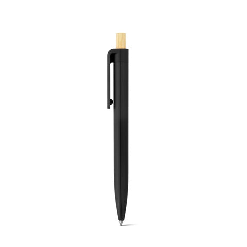 G91945 ZARA. Penna a sfera in ABS riciclato (100% rABS) con pulsante in bambù