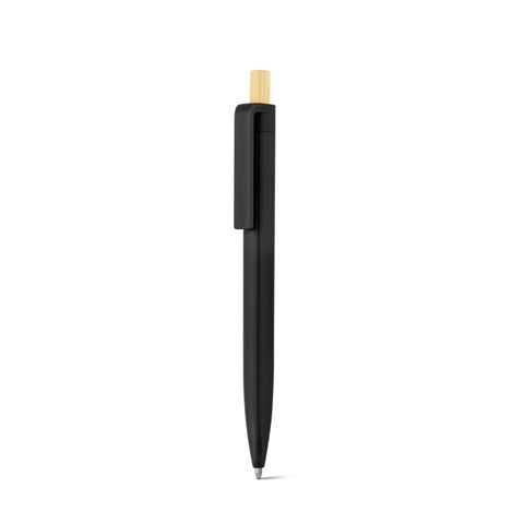 G91945 ZARA. Penna a sfera in ABS riciclato (100% rABS) con pulsante in bambù
