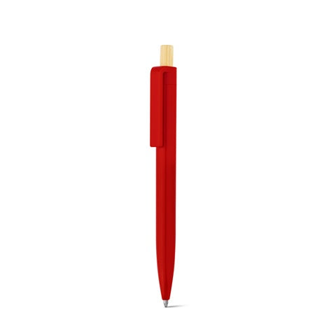 G91945 ZARA. Penna a sfera in ABS riciclato (100% rABS) con pulsante in bambù