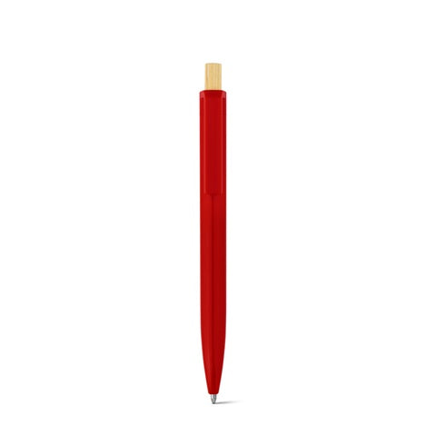 G91945 ZARA. Penna a sfera in ABS riciclato (100% rABS) con pulsante in bambù