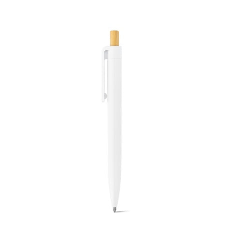 G91945 ZARA. Penna a sfera in ABS riciclato (100% rABS) con pulsante in bambù