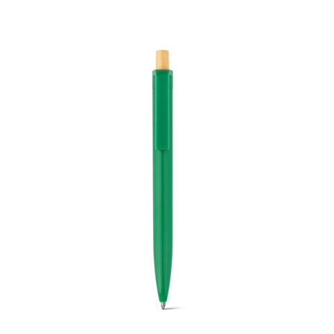 G91945 ZARA. Penna a sfera in ABS riciclato (100% rABS) con pulsante in bambù