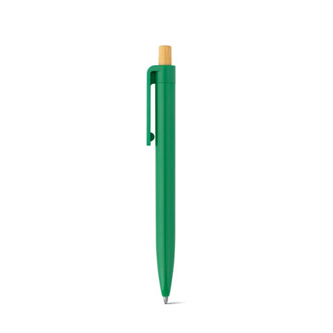 G91945 ZARA. Penna a sfera in ABS riciclato (100% rABS) con pulsante in bambù