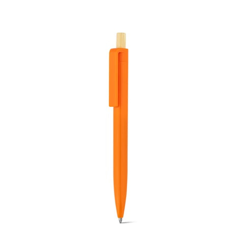 G91945 ZARA. Penna a sfera in ABS riciclato (100% rABS) con pulsante in bambù