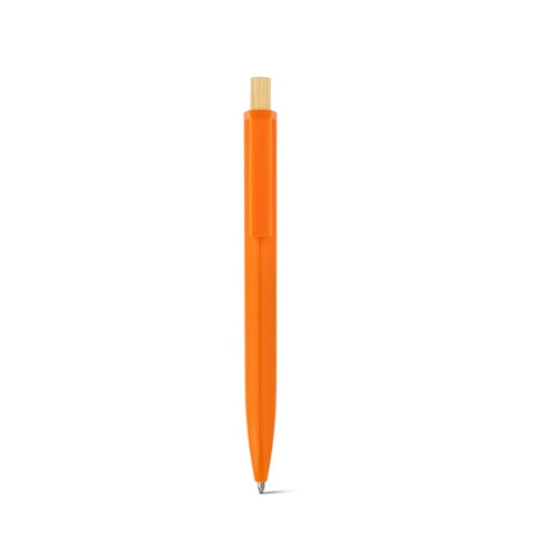 G91945 ZARA. Penna a sfera in ABS riciclato (100% rABS) con pulsante in bambù