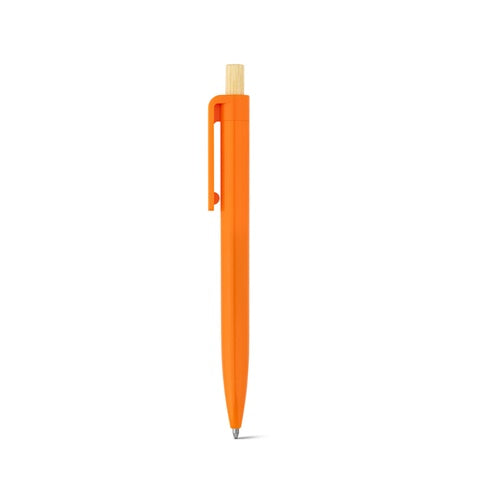 G91945 ZARA. Penna a sfera in ABS riciclato (100% rABS) con pulsante in bambù