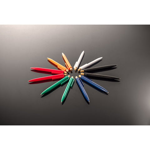 G91945 ZARA. Penna a sfera in ABS riciclato (100% rABS) con pulsante in bambù