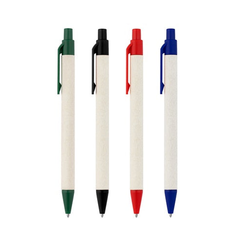 G91946 MILINK. Penna a sfera realizzata con cartoni del latte riciclati