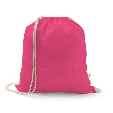G92083 ISTANBUL. Zaino a sacca in cotone riciclato (70%), poliestere (30% rPET) (150 g/m²)