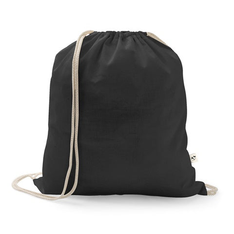 G92083 ISTANBUL. Zaino a sacca in cotone riciclato (70%), poliestere (30% rPET) (150 g/m²)