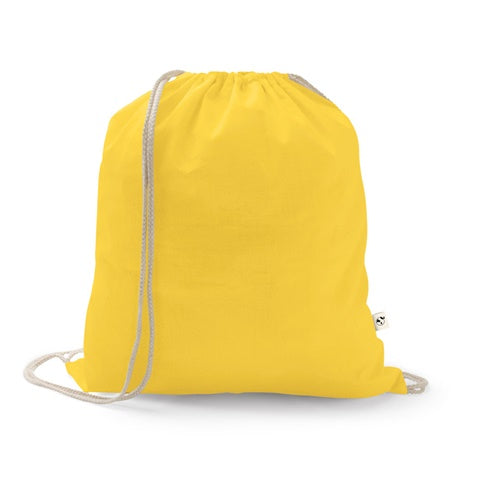 G92083 ISTANBUL. Zaino a sacca in cotone riciclato (70%), poliestere (30% rPET) (150 g/m²)