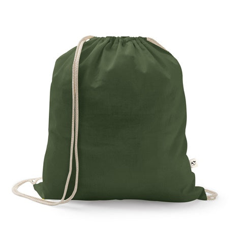 G92083 ISTANBUL. Zaino a sacca in cotone riciclato (70%), poliestere (30% rPET) (150 g/m²)