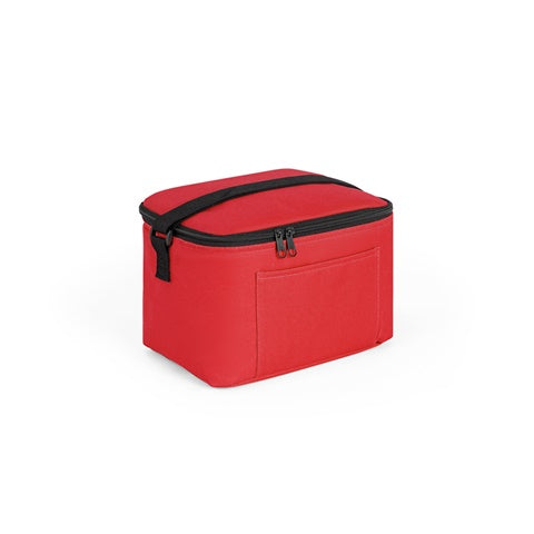 G92380 CANCUN. Borsa termica in poliestere riciclato 600D con cinghia regolabile