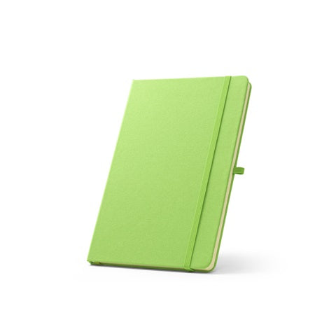 G93297 ANNE. Block notes A5 in 100% rPET con fogli a righe