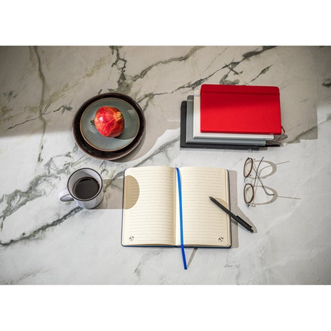G93637 CAMPUS. A5 quaderno con copertina rigida in PU (riciclato al 35%) con pagine a righe al 100% riciclata