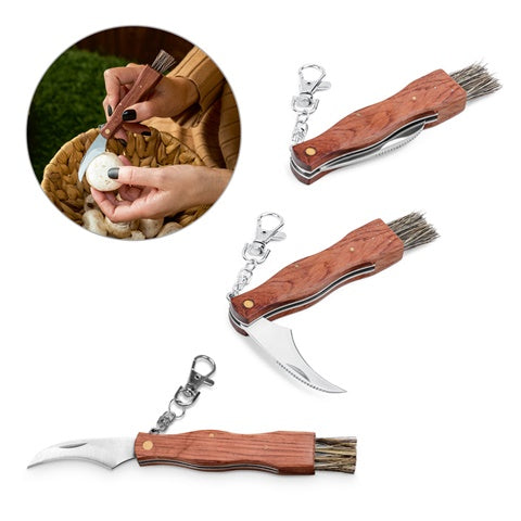 G94033 GUNTER. Coltello tascabile in acciaio inox e legno