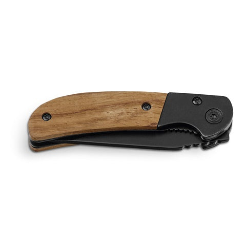 G94038 SPLIT. Coltello tascabile in acciaio inox e legno