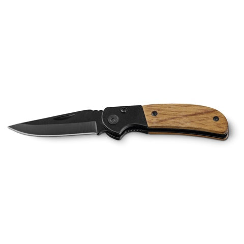 G94038 SPLIT. Coltello tascabile in acciaio inox e legno