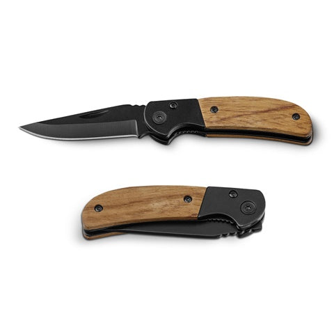 G94038 SPLIT. Coltello tascabile in acciaio inox e legno