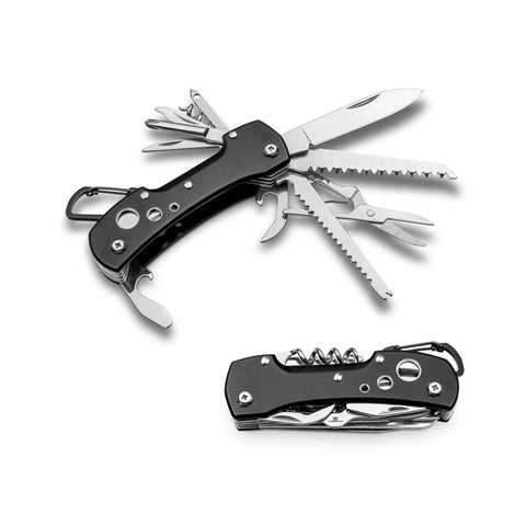 G94040 WILD. Coltello tascabile multifunzione in acciaio inox
