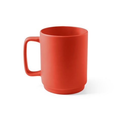 G94273 MIGHTY. Tazza in ceramica con corpo cilindrico 330 ml