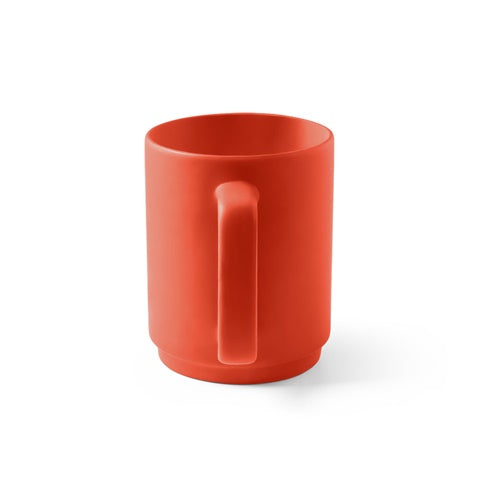 G94273 MIGHTY. Tazza in ceramica con corpo cilindrico 330 ml