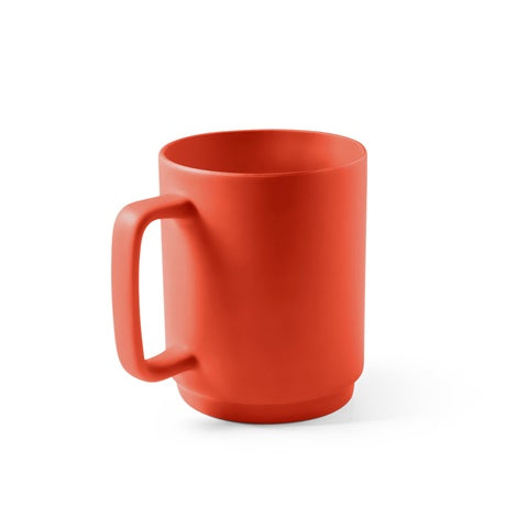 G94273 MIGHTY. Tazza in ceramica con corpo cilindrico 330 ml