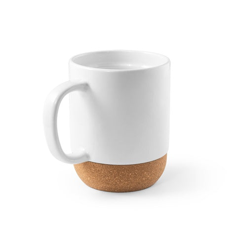 G94275 RORY SUB. Tazza in ceramica con base in sughero da 410 ml