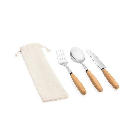G94292 BOULUD. Set da 3 pezzi in legno di acacia