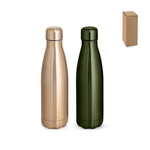 G94335 SHOW METALLIC. Borraccia in acciaio inox con finitura metallica opaca 510 mL