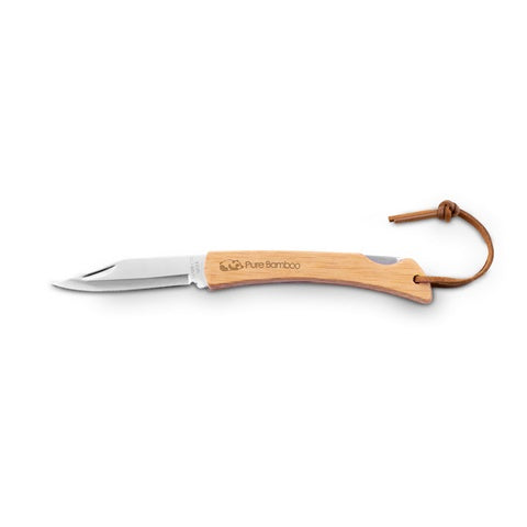 G94367 RANGER. Coltello con lama in acciaio inox e manico in bamboo