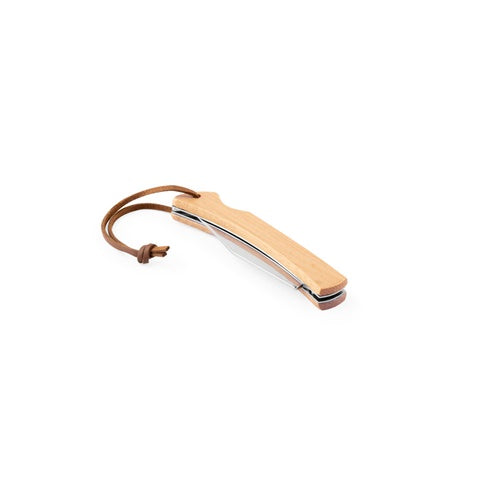 G94367 RANGER. Coltello con lama in acciaio inox e manico in bamboo