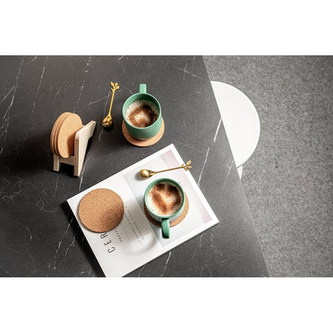 G94368 PLYCORK. Supporto in compensato con 6 sottobicchieri in sughero