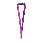 G94977 MANILA. Lanyard per sublimazione in poliestere con moschettone