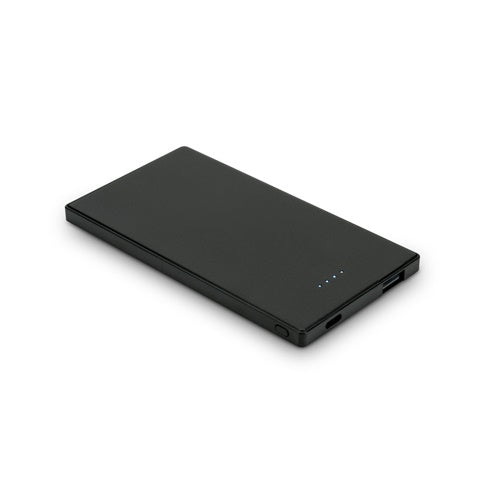 G97184 DENNING. Banca di energia sottile da 5'000 mAh in acciaio inossidabile