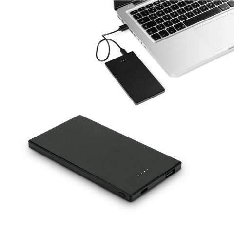 G97184 DENNING. Banca di energia sottile da 5'000 mAh in acciaio inossidabile