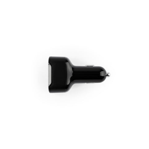 G97189 DIRAC. Adattatore per accendisigari con porta USB-A 18W e USB-C 20W in 100% rABS