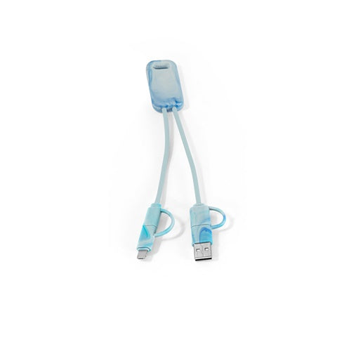 G97191 BERNERS. Cavo USB 6-in-1 superveloce in PET riciclato (100% rPET)