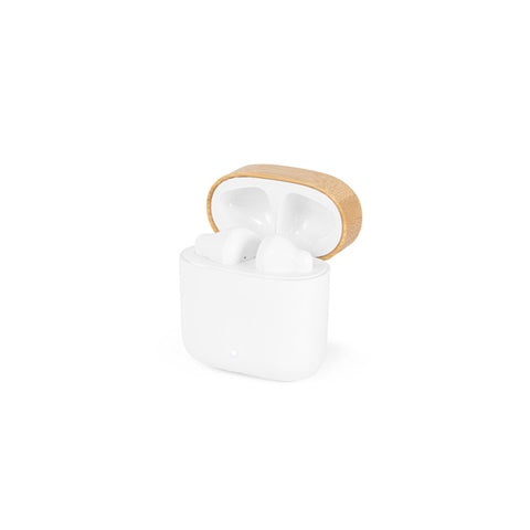 G97193 COBAIN. Auricolari wireless con 5 ore di autonomia in ABS riciclato (100% rABS) e bambù