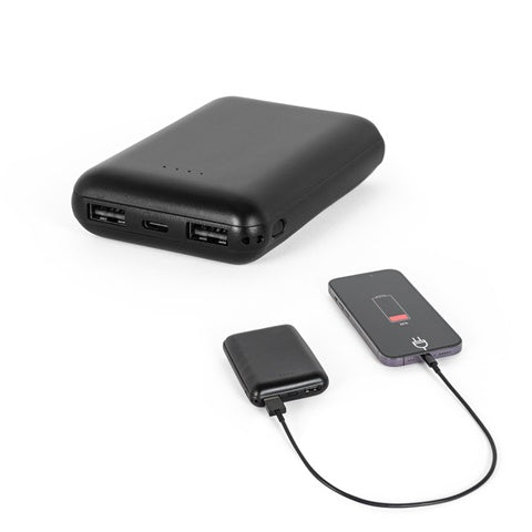 G97197 LEAKEY 8. Power bank 8'000 mAh in ABS riciclato (100% rABS)