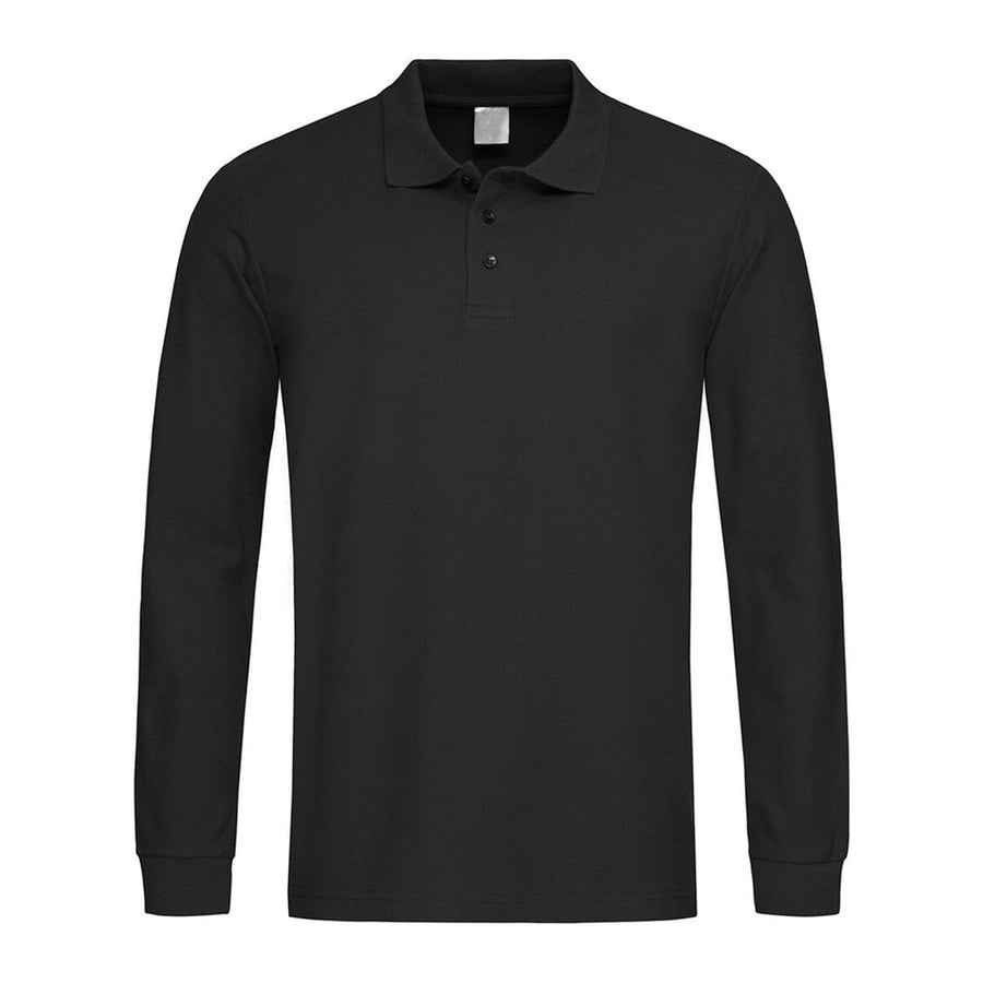 GPL01 - 180 gr UNISEX POLO MANICA LUNGA