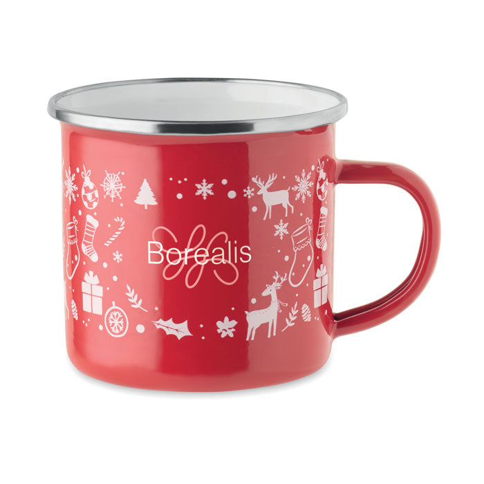 GX1595 Tazza smaltata natalizia 300ml