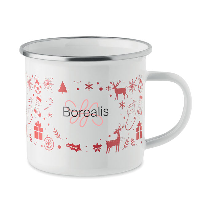 GX1595 Tazza smaltata natalizia 300ml