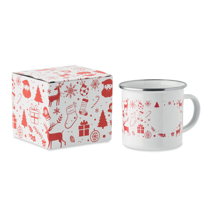 GX1595 Tazza smaltata natalizia 300ml