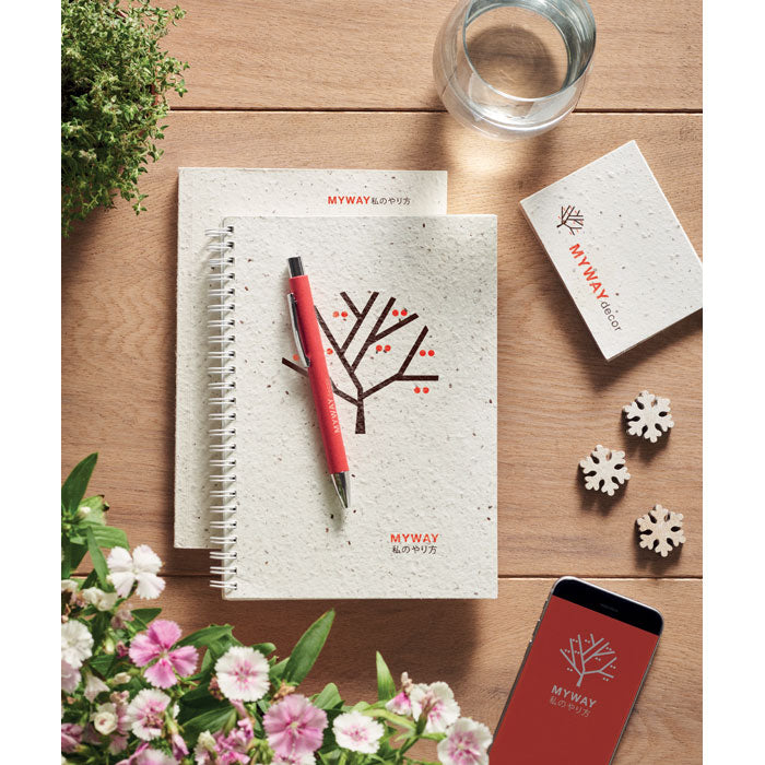GO2082 Notebook A5 in carta di semi