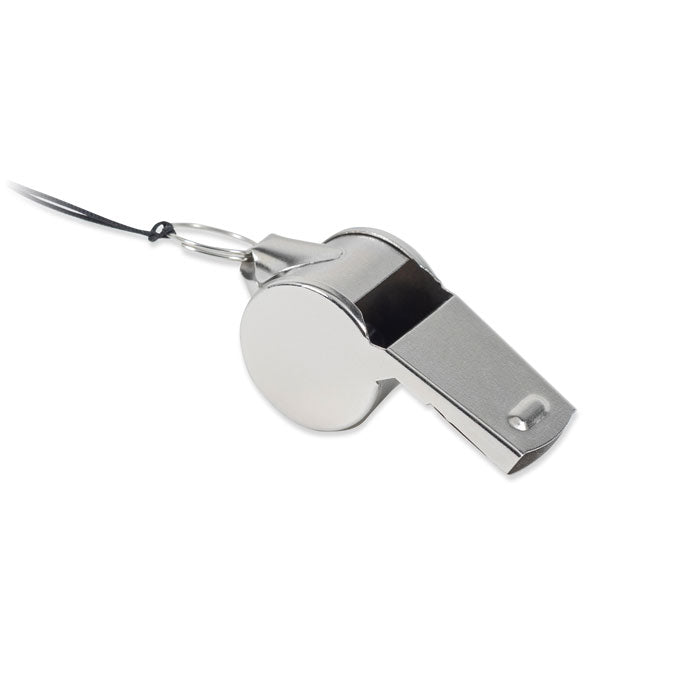 GO2268 Metal whistle with lanyard - Fischietto